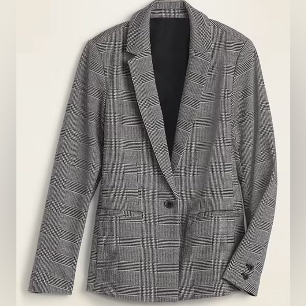 Old Navy Classic Glen Plaid Blazer for Women